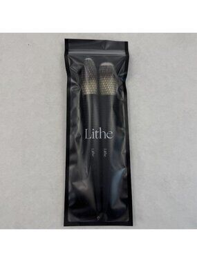 Lithe Beauty Essential Face Makeup Brushes Set 2-Pack Soft Bristles Black NEW
